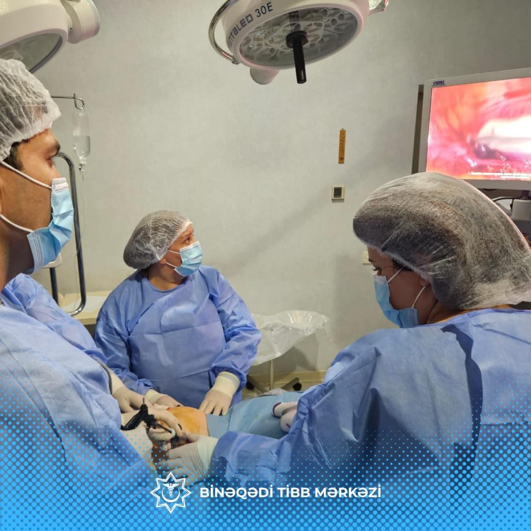 Boru hamiləliyi diaqnozlu xəstədə laparoskopik üsulla əməliyyat icra edilib