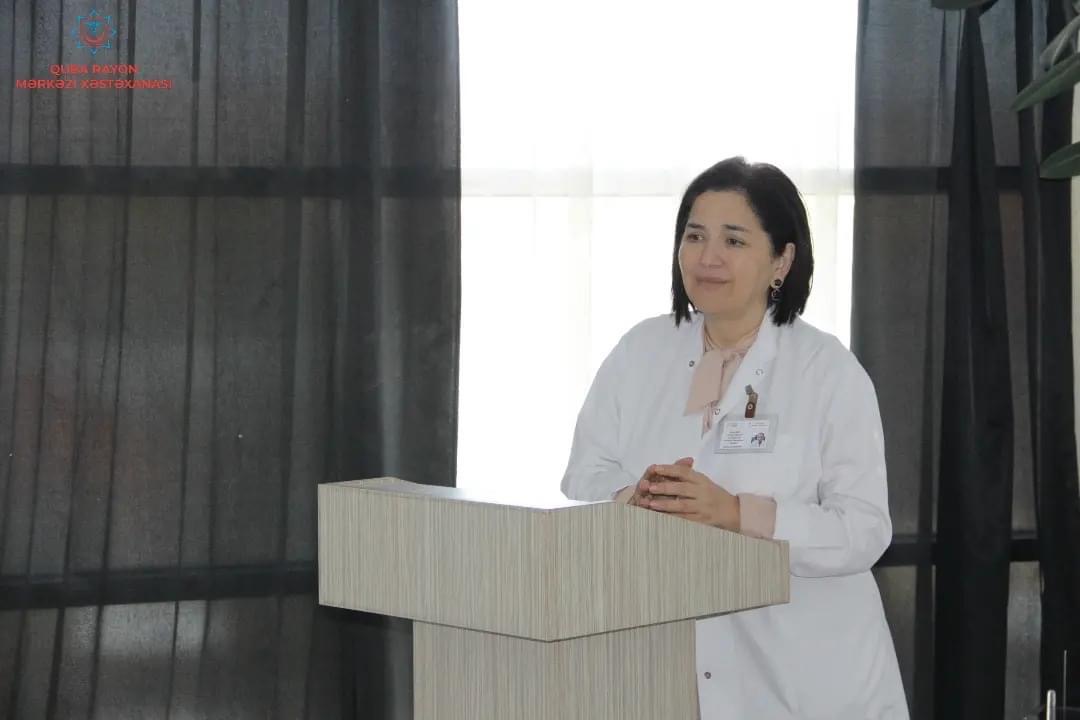 Quba Rayon Mərkəzi Xəstəxanasında “Analıq məktəbi” mövzusunda təlim təşkil olunub