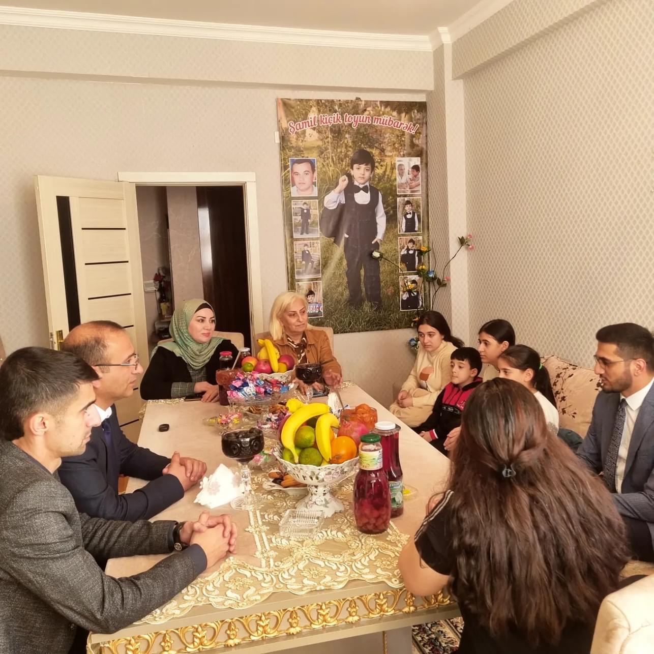 Vətən müharibəsi şəhidinin ailəsi ziyarət olunub