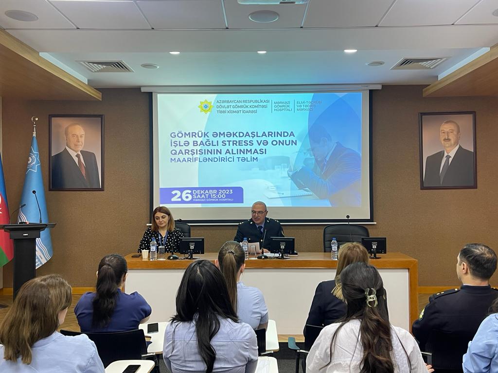  Mərkəzi Gömrük Hospitalının Xəstə Xidmətləri şöbəsinin əməkdaşları üçün təlimlər keçirilib   