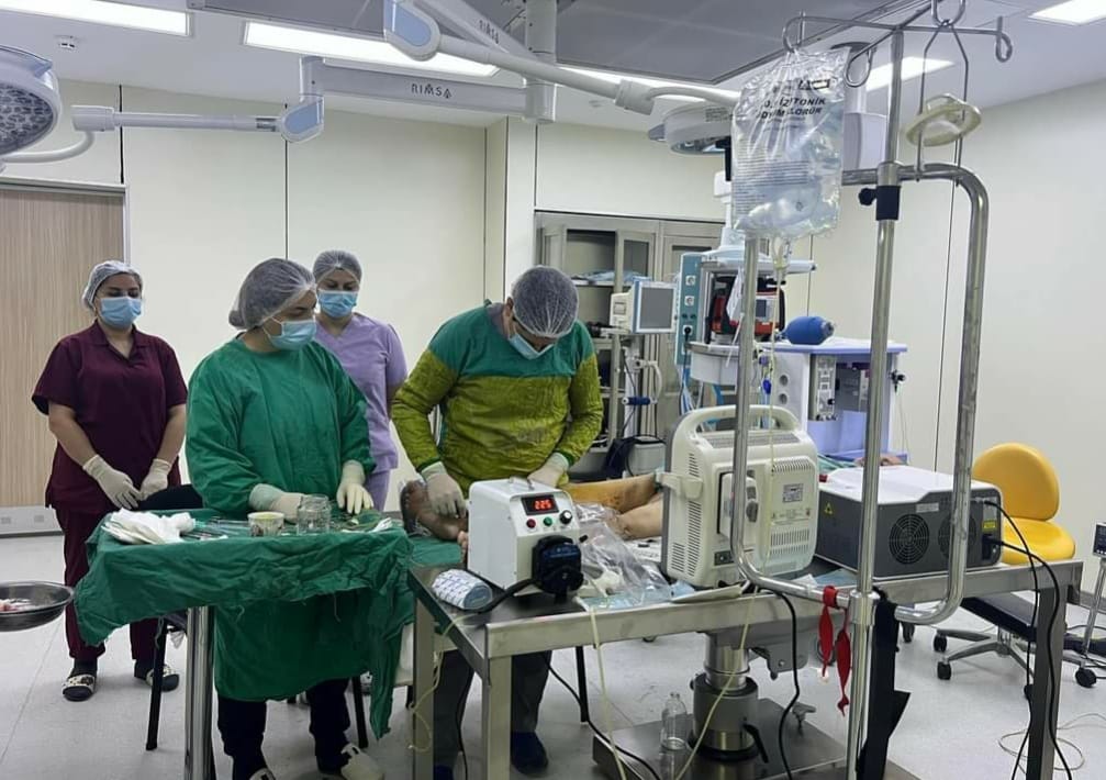 Qazax Rayon Mərkəzi Xəstəxanasında lazerlə varikoz əməliyyatı icra olunub