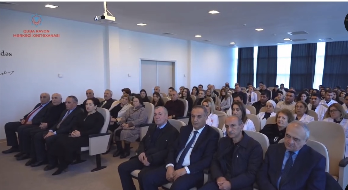 Qubada təqaüdə çıxan həkim və orta tibb işçiləri ilə görüş olub