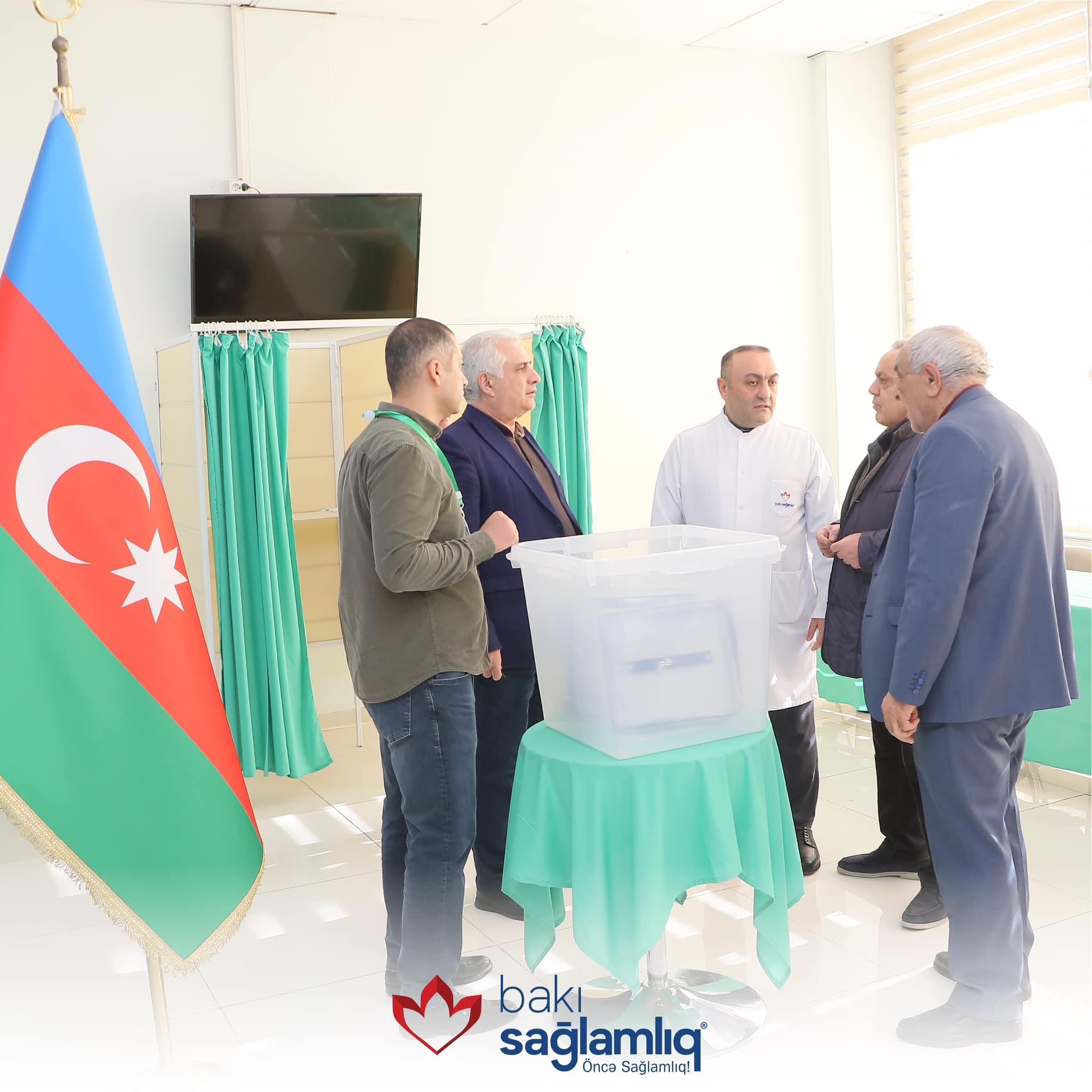Mərkəzi Seçki Komissiyası tərəfindən Bakı Sağlamlıq Mərkəzində müvəqqəti seçki məntəqəsi yaradılıb