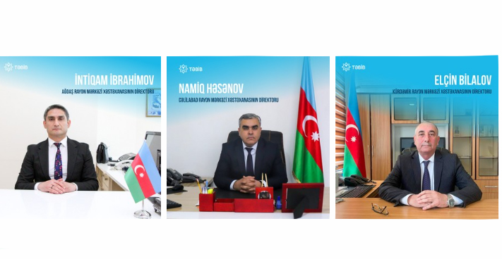 Ağdaş, Cəlilabad və Kürdəmir Rayon Mərkəzi xəstəxanalarına yeni rəhbər şəxslər təyin olunub