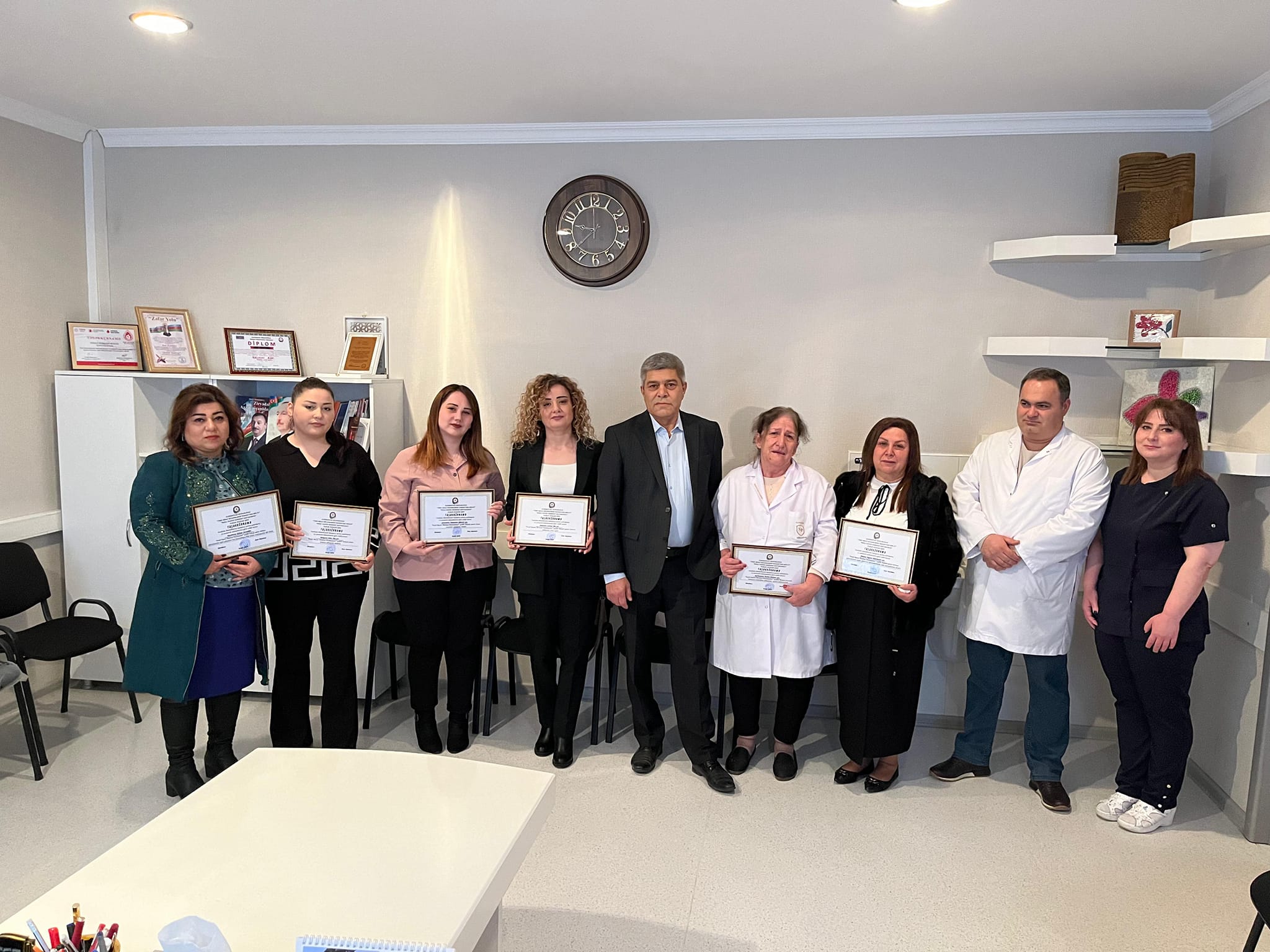 İmişli Rayon Mərkəzi Xəstəxanasının bir qrup əməkdaşı təşəkkürnamə ilə təltif olunub