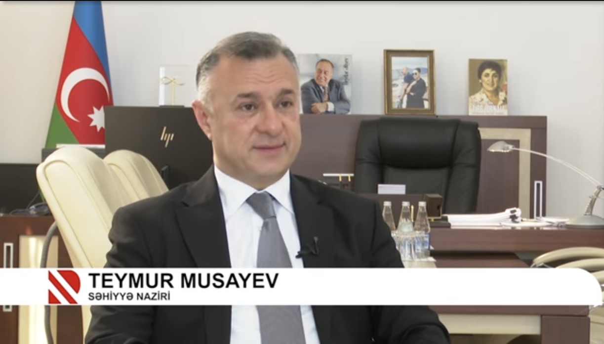 Səhiyyə naziri Teymur Musayev Real TV-yə müsahibə verib
