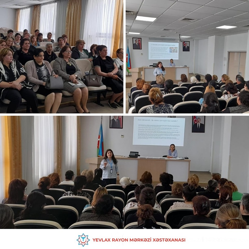 Yevlax RMX-da “İmmunizasiya Həftəsi” çərçivəsində təlim təşkil edilib