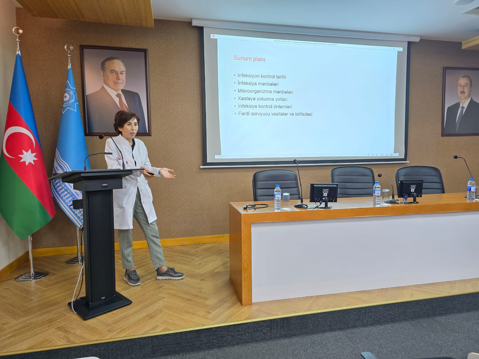  Gömrük Hospitalında təcrübə keçən tələbələr üçün təlim: “Xəstəxanadaxili infeksiyalarının qarşısının alınması”   