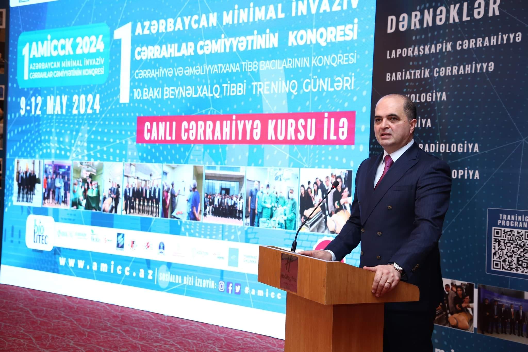 Rəşad Mahmudov Cərrahiyyə və Əməliyyatxana Tibb Bacılarının I Konqresində iştirak edib