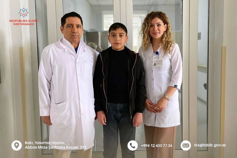 Respublika Klinik Xəstəxanasının həkimləri 2 yaşından hemofiliya A xəstəliyindən əziyyət çəkən 15 yaşlı pasiyenti müalicə ediblər