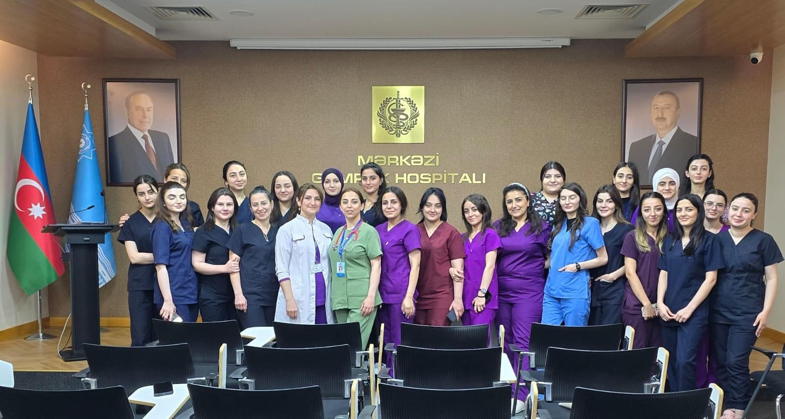 Mərkəzi Gömrük Hospitalında istehsalat təcrübəsi keçən tələbələr üçün təlimlər keçirilib