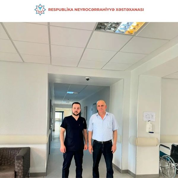 Respublika Neyrocərrahiyyə Xəstəxanasına halının pisləşməsi şikayəti ilə müraciət edən pasiyent uğurlu əməliyyatdan sonra evə buraxılıb  