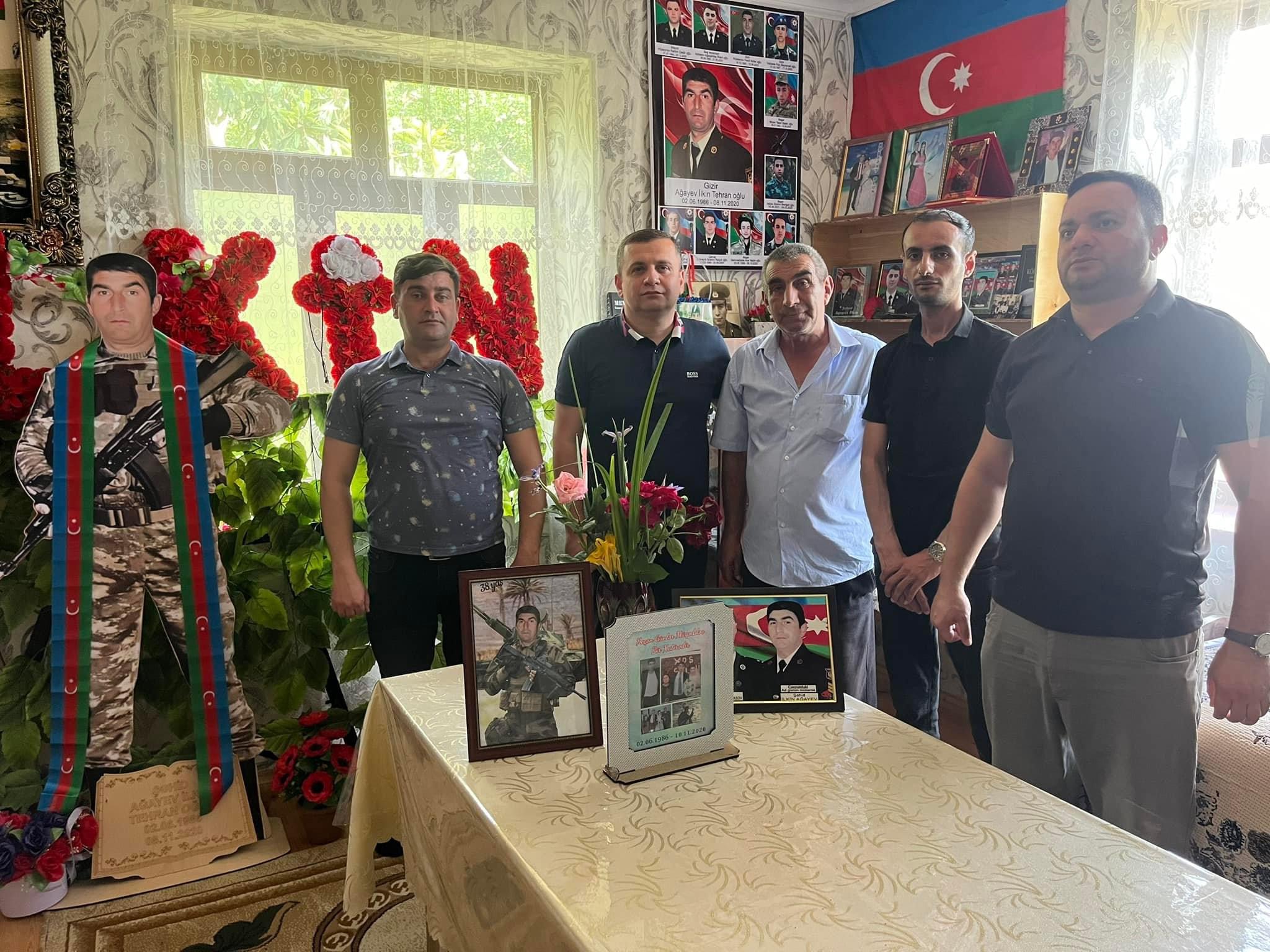 Şəhidin doğum günündə ailəsi ziyarət olunub