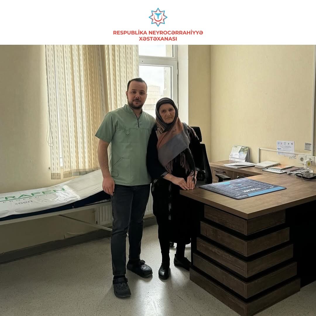 Respublika Neyrocərrahiyyə Xəstəxanasına hospitalizasiya olunan pasiyent uğurla əməliyyat edilib