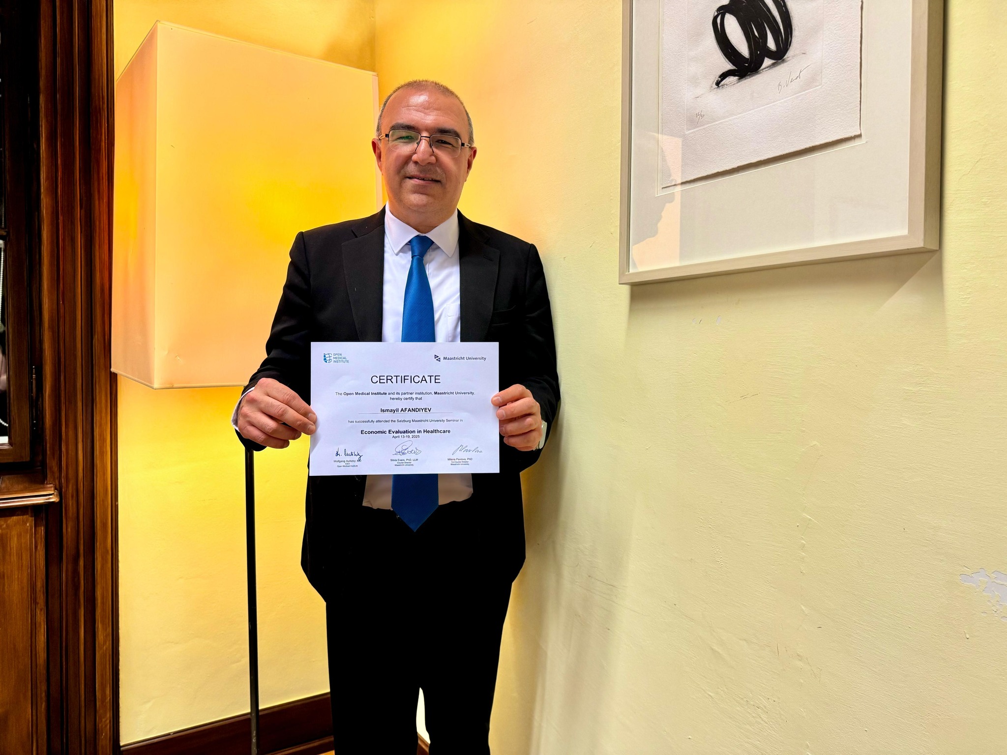 İsmayıl Əfəndiyev Səhiyyədə İqtisadi Qiymətləndirmə üzrə Beynəlxalq Seminarda iştirak edib