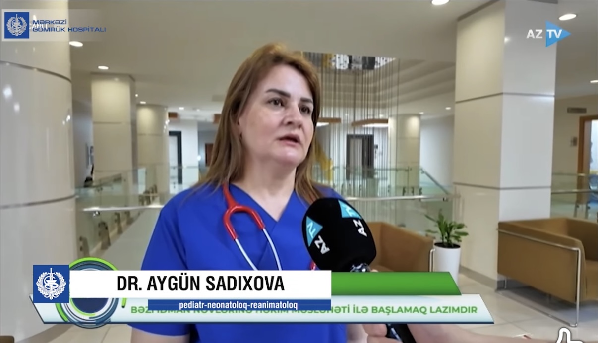Mərkəzi Gömrük Hospitalının həkimi AZTV-nin “TeleSəhər” proqramına müsahibə verib