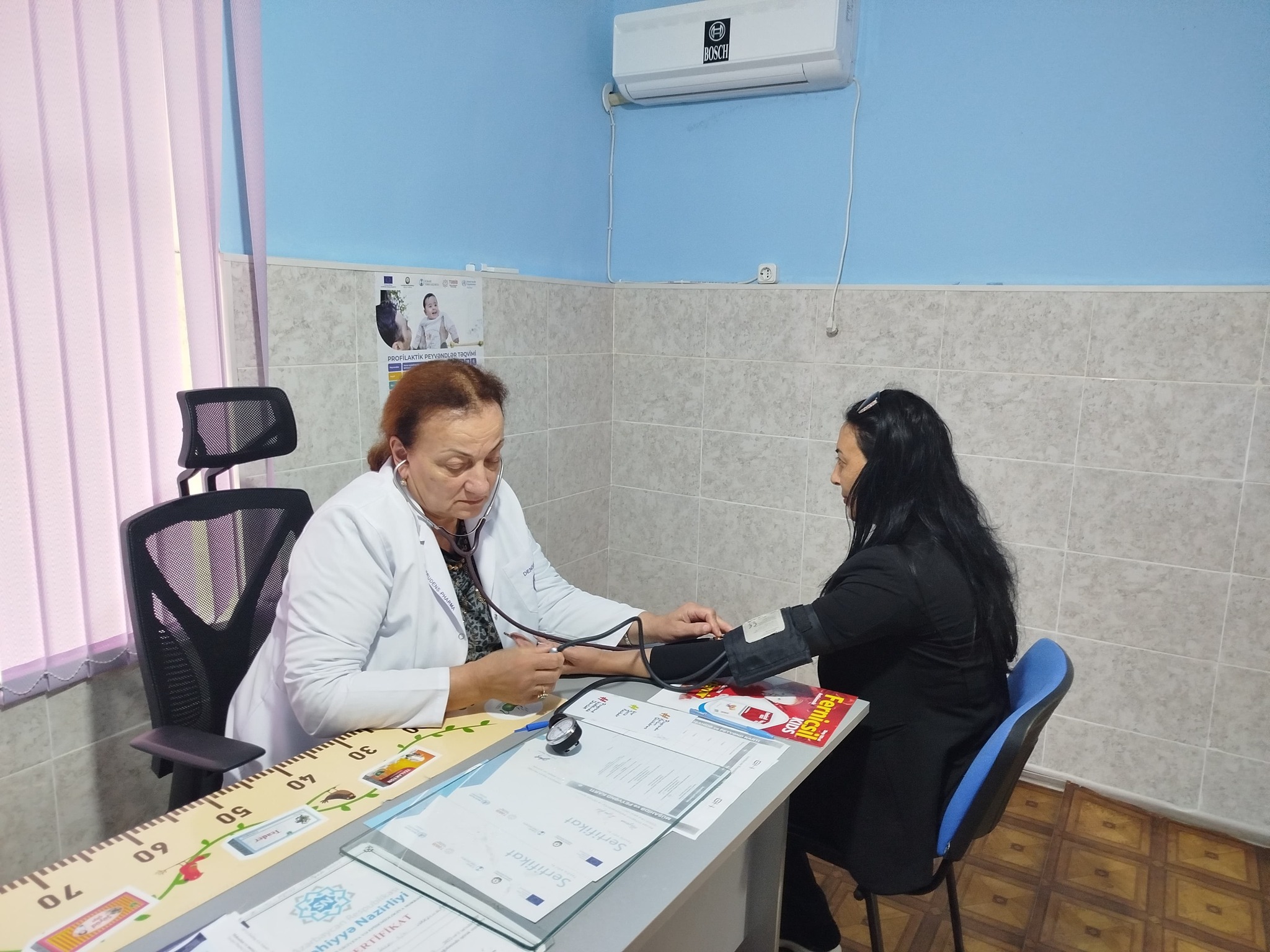 Tərtər rayon Sarov kəndində aztəminatlı ailələr üçün səyyar tibbi aksiya keçirilib