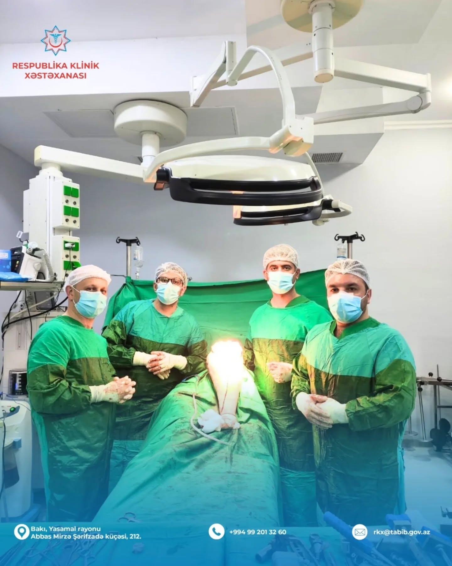  Respublika Klinik Xəstəxanasının Travmatologiya və ortopediya şöbəsində daha bir uğurlu əməliyyat   