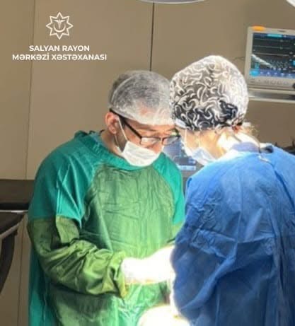 Salyan Rayon Mərkəzi Xəstəxanasında 75 yaşlı xəstə üzərində uğurlu cərrahi əməliyyat icra olunub