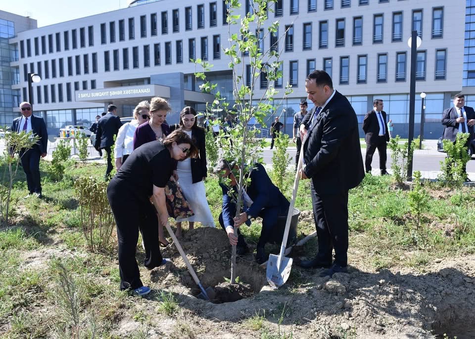 Heydər Əliyevin 102 illiyi münasibətilə ağacəkmə aksiyası keçirilib