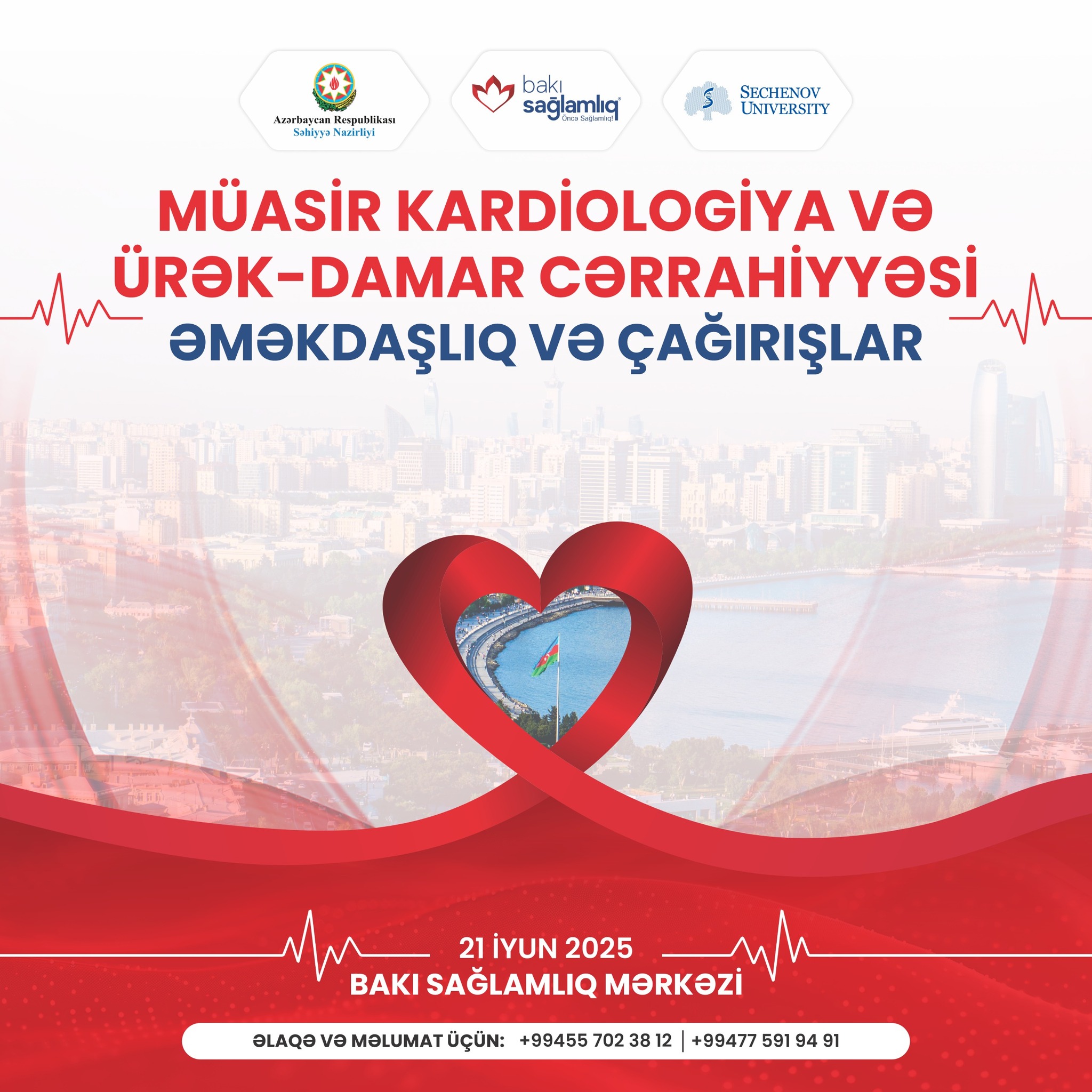“Müasir kardiologiya və ürək-damar cərrahiyyəsi: Əməkdaşlıq və çağırışlar” adlı konfrans keçiriləcək