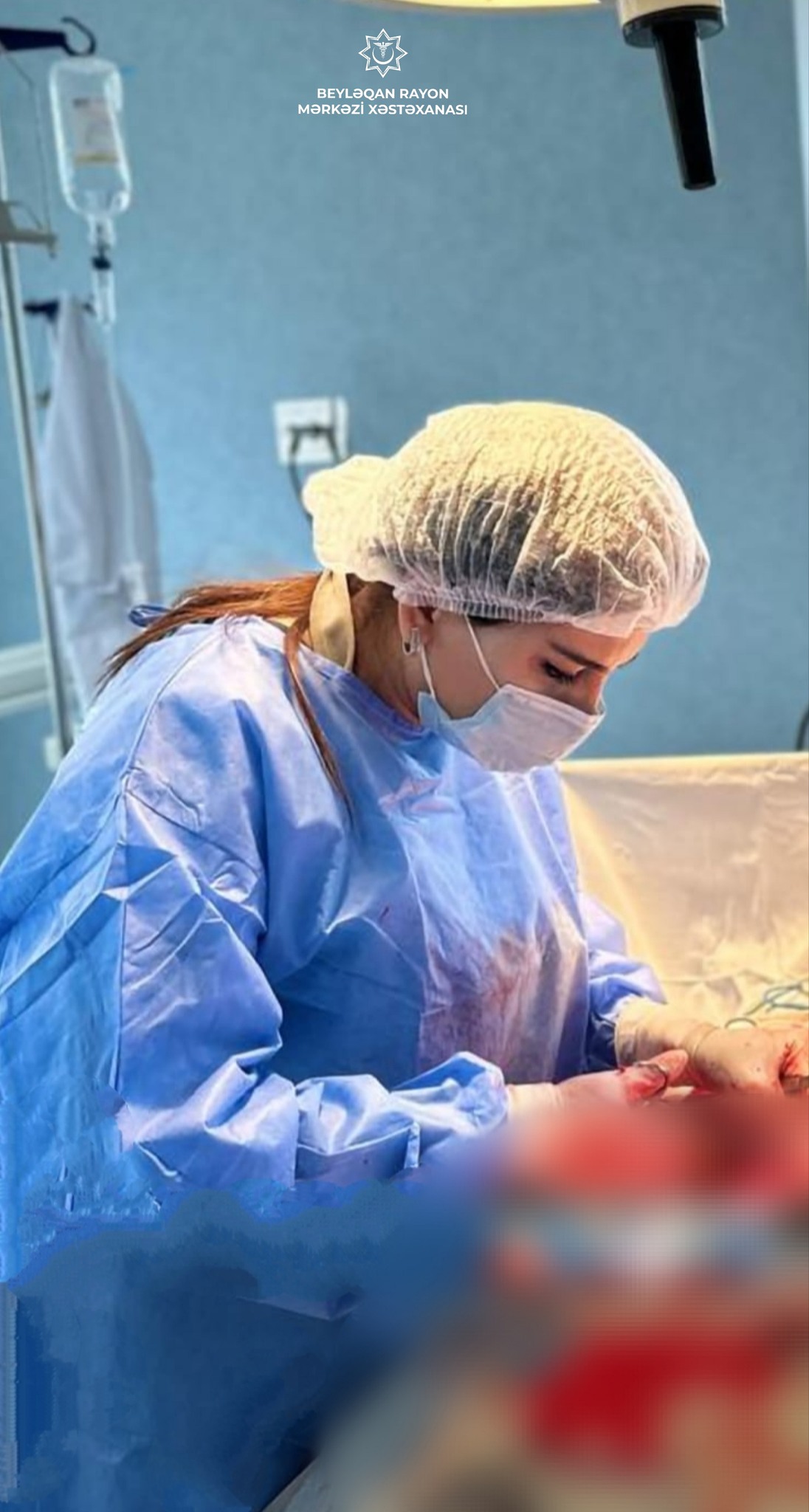 Ağır vəziyyətdə Beyləqan Rayon Mərkəzi Xəstəxanasına müraciət edən hamilə qadının həyatı xilas edilib