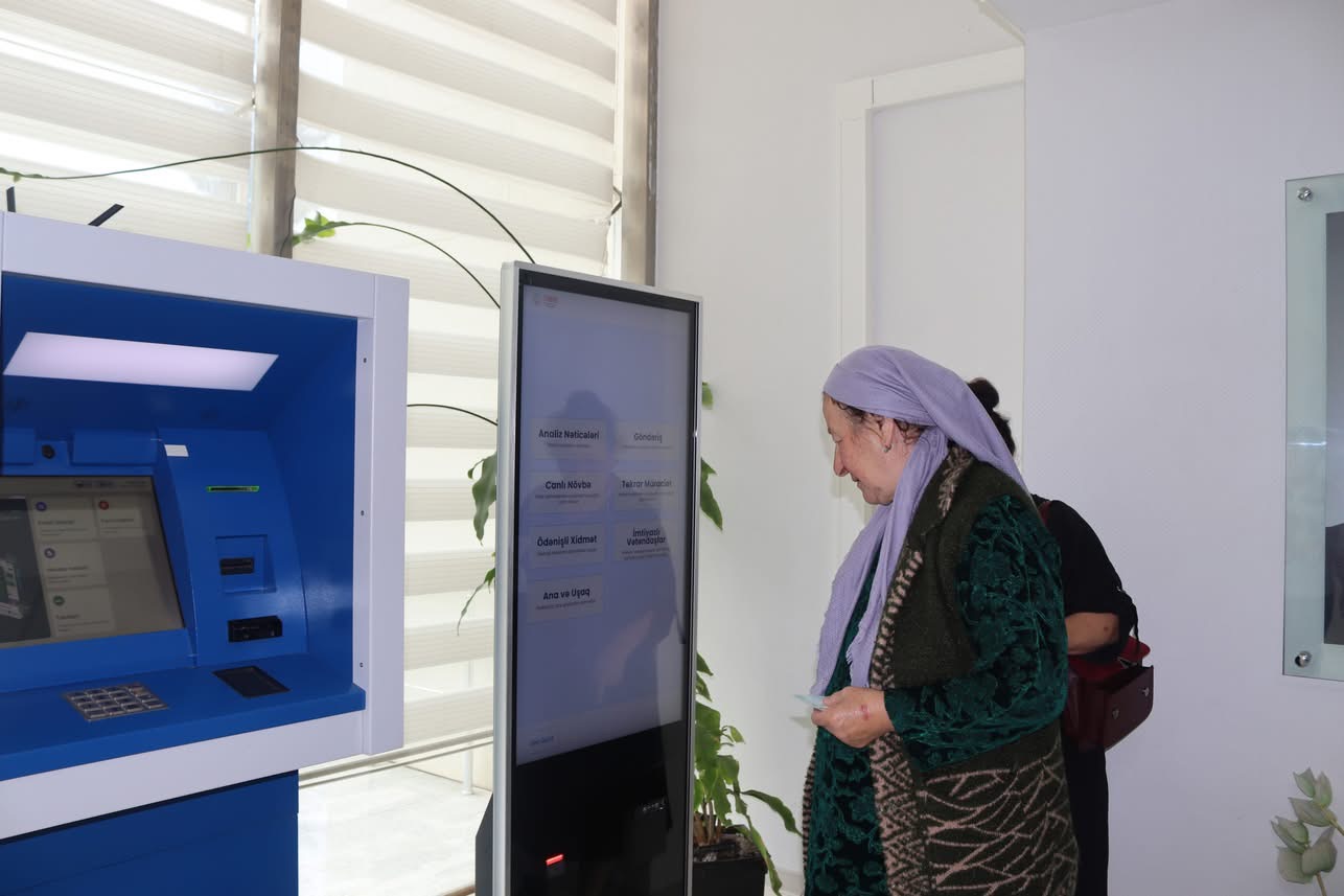 Qazax Rayon Mərkəzi Xəstəxanasında elektron növbə sistemi qurulub