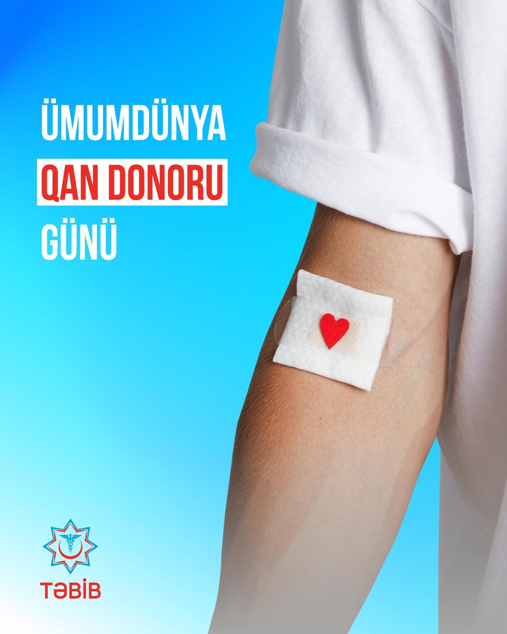 İyunun 14-ü Ümumdünya Qan Donoru Günüdür