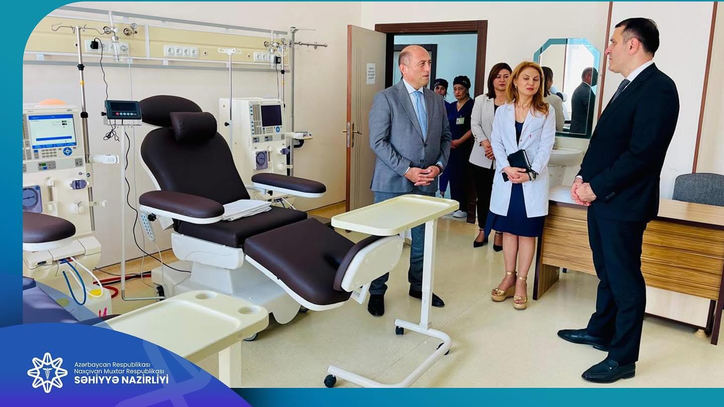  Ordubad Rayon Mərkəzi Xəstəxanasına müasir hemodializ cihazları təhvil verilib