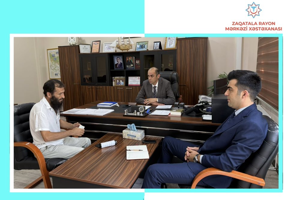 Zaqatala Rayon Mərkəzi Xəstəxanasının direktoru vətəndaşları qəbul edib