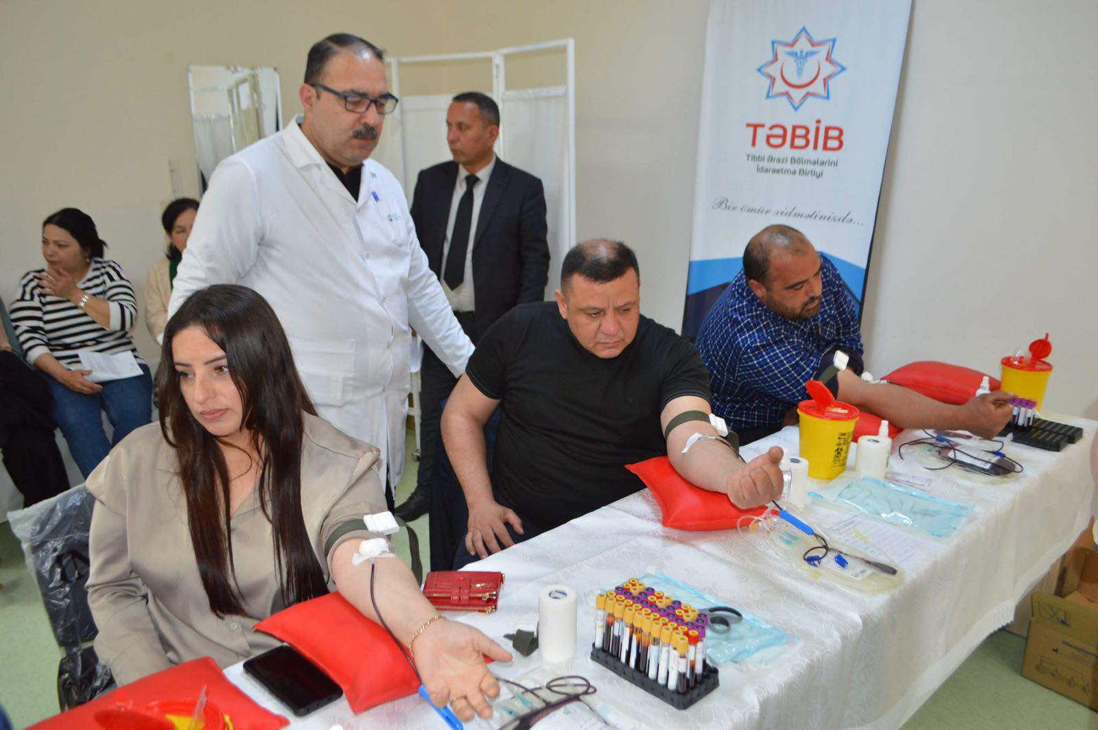 Ağdaş Rayon Mərkəzi Xəstəxanasında qanvermə aksiyası təşkil olunub