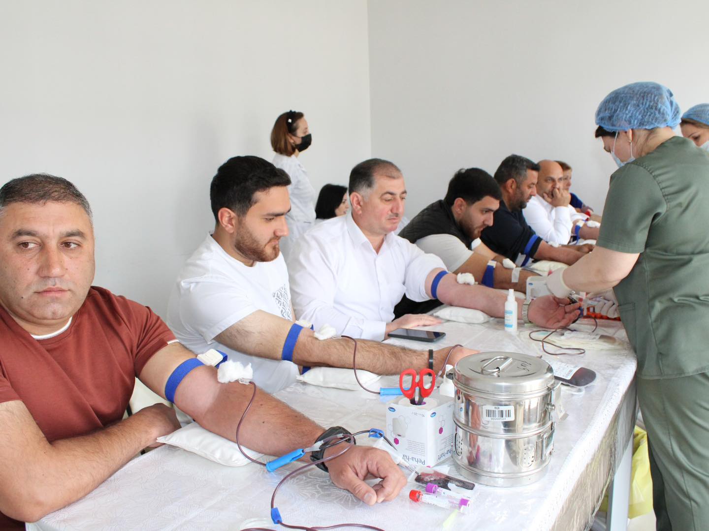 Neftçala Rayon Mərkəzi Xəstəxanasında qanvermə aksiyası 