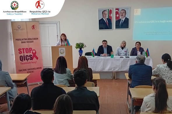 Respublika QİÇS-lə Mübarizə Mərkəzi Yevlax Peşə məktəbində 