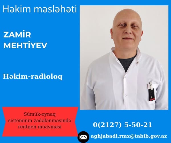 Sümük-oynaq sisteminin zədələnməsində rentgen müayinəsi