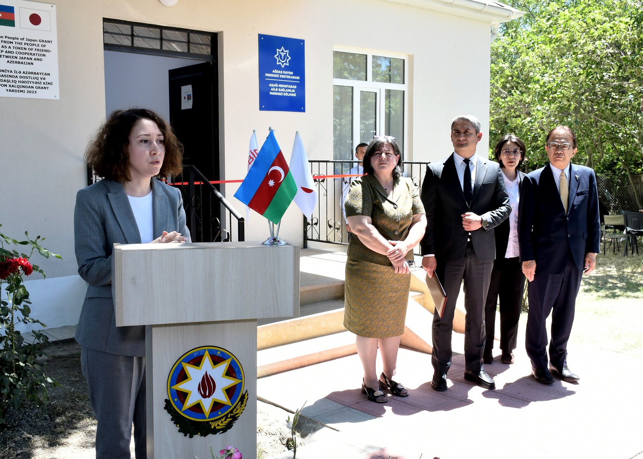  Ağdaş rayonunda Aşağı Nemətabad Ailə Sağlamlıq Mərkəzinin açılışı olub   