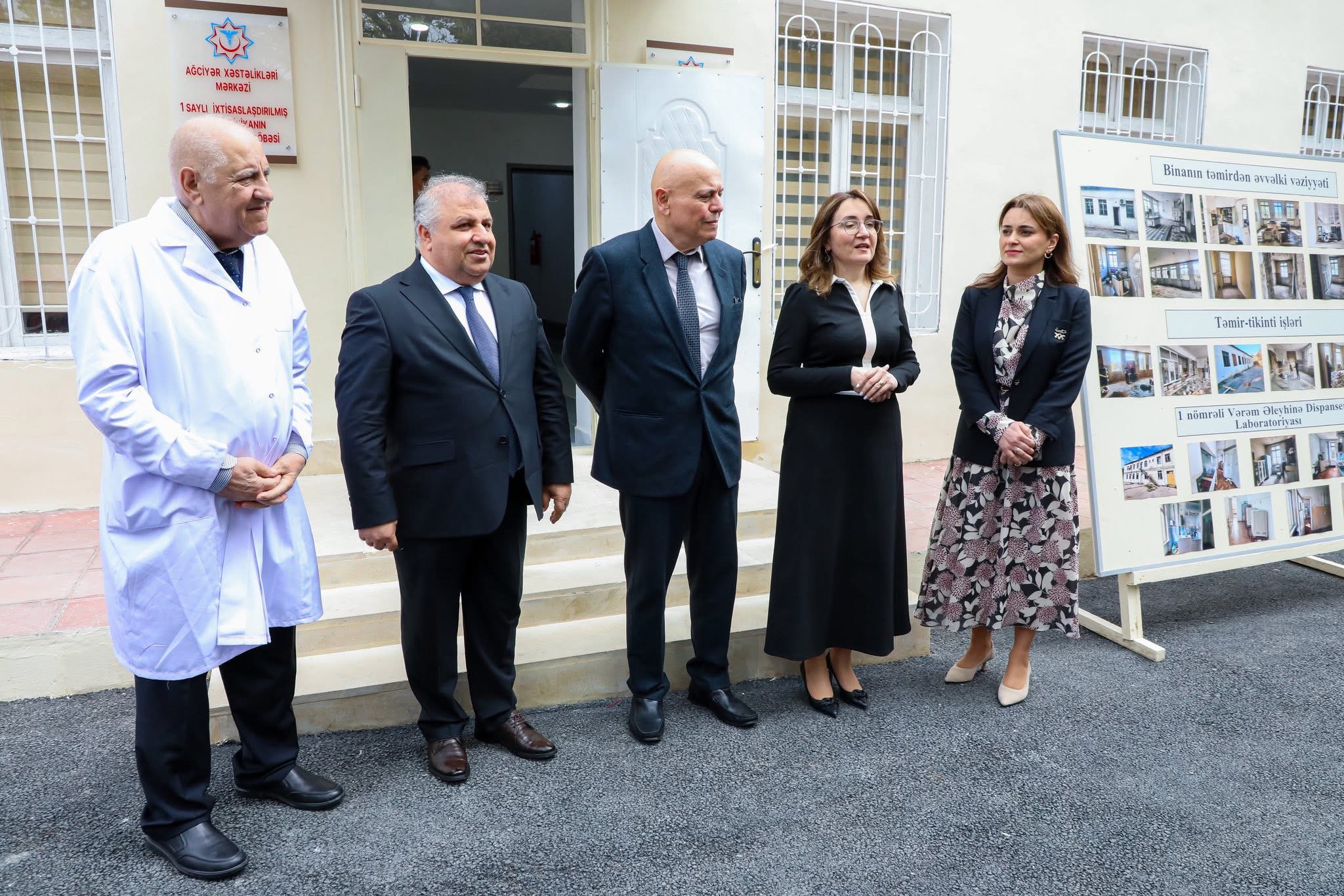 Ağciyər Xəstəlikləri Mərkəzinin nəzdində olan 1 saylı İxtisaslaşdırılmış Poliklinikanın Laboratoriya şöbəsinin açılışı olub