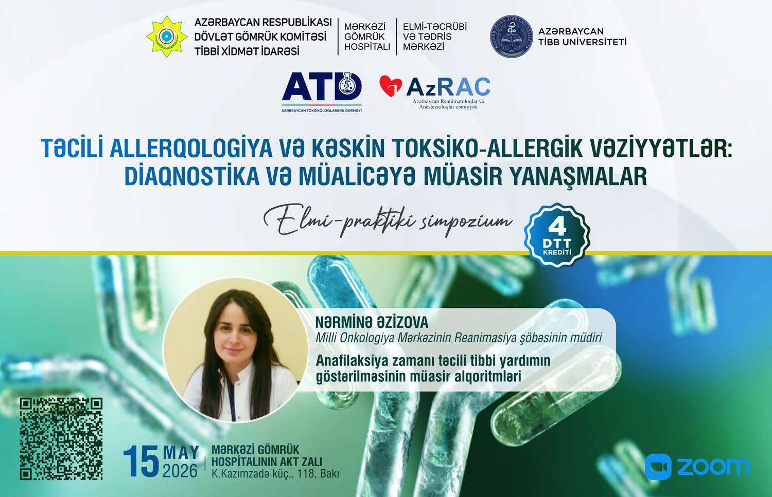Mərkəzi Gömrük Hospitalında təcili allerqologiyaya dair elmi-praktiki simpozium keçiriləcək