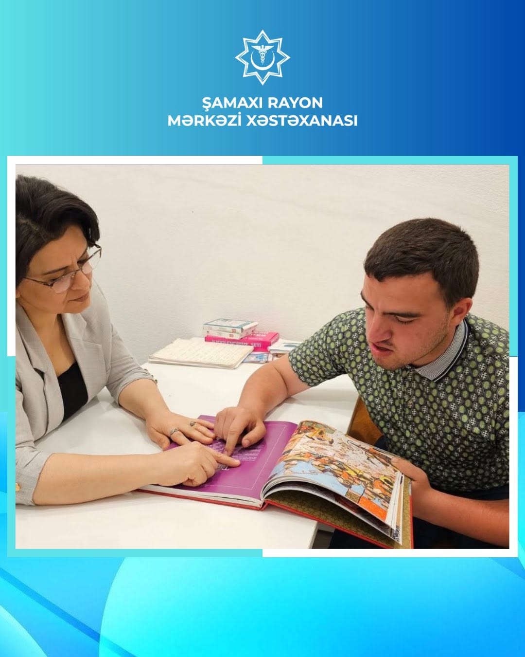 Şamaxı Rayon Mərkəzi Xəstəxanasının mütəxəssisləri tərəfindən loqoped xidməti təşkil olunub