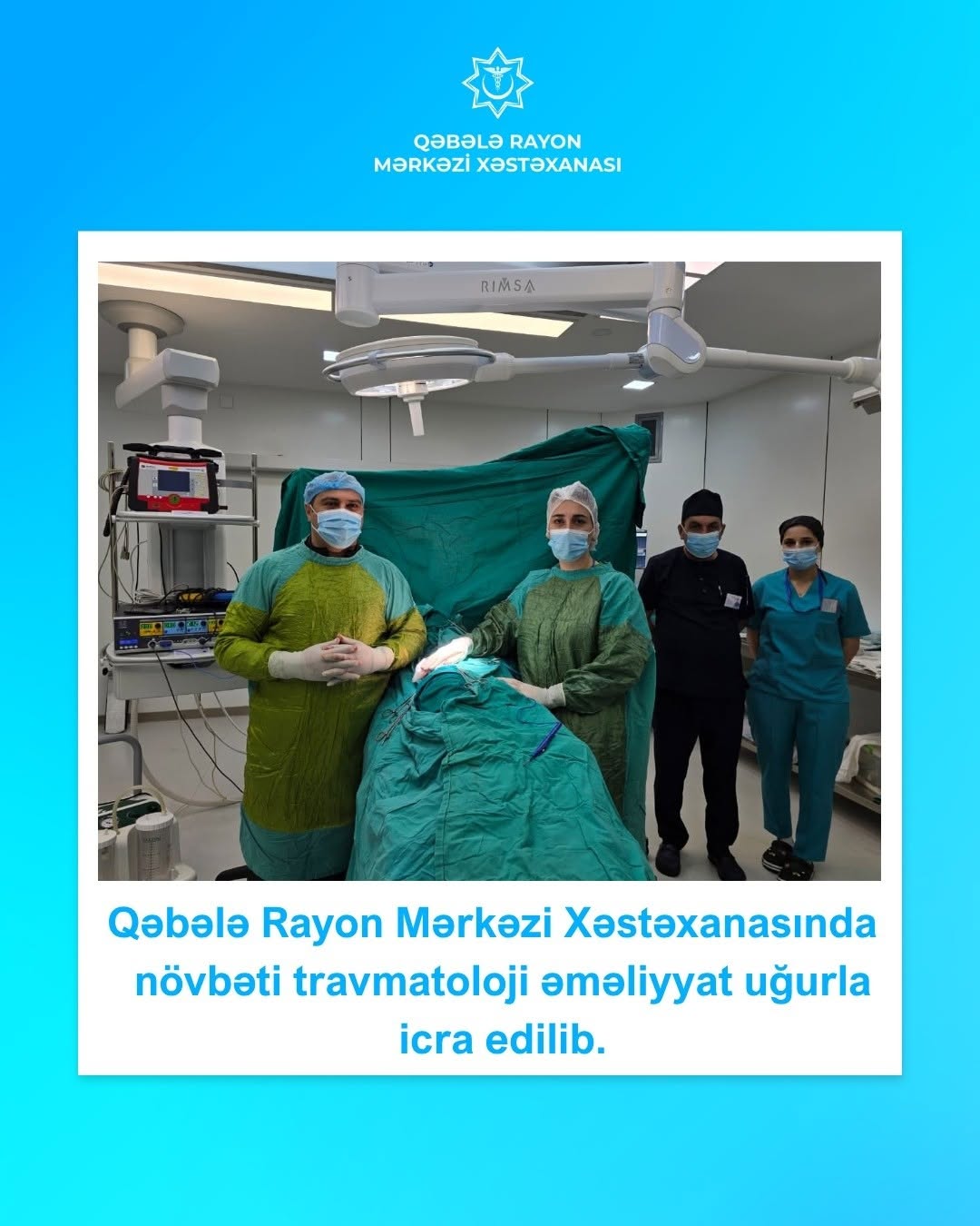 Sağ qalça sümüyünün qəlpəli sınığı uğurla cərrahi yolla bərpa edilib
