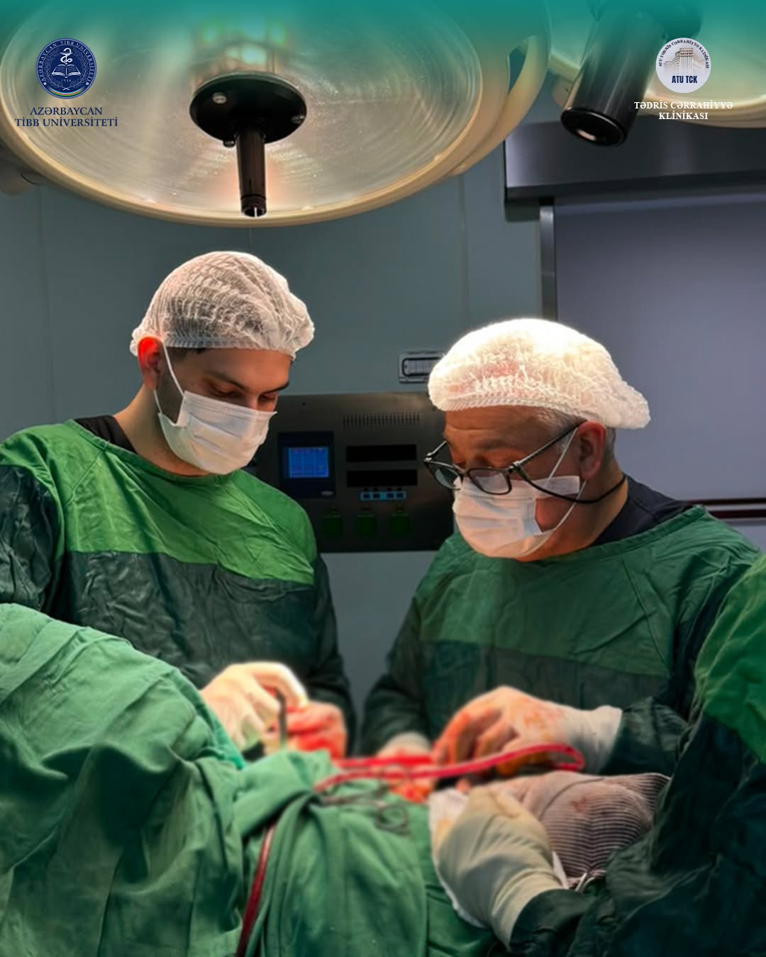 Tədris Cərrahiyyə Klinikasında 11 yaşlı pasiyent üzərində cərrahi əməliyyat uğurla icra olunub