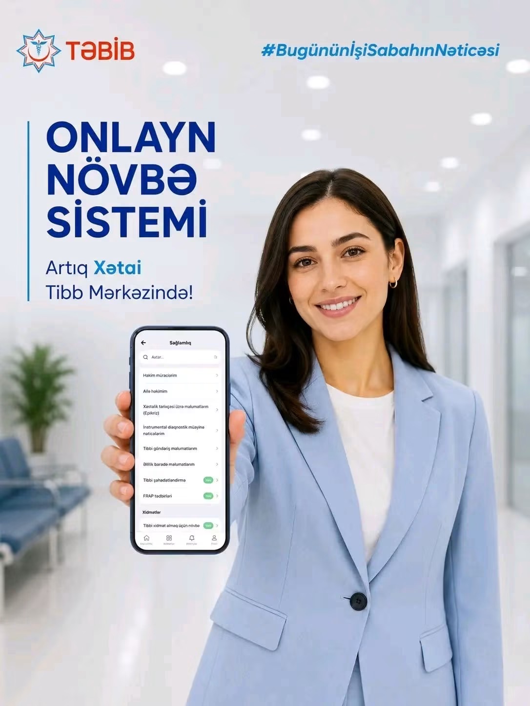 TƏBİB-in daha bir müəssisəsində onlayn növbə sistemi istifadəyə verildi