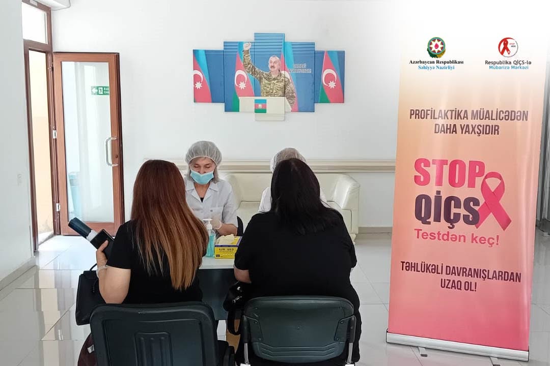 Respublika QİÇS-lə Mübarizə Mərkəzi Yevlaxda İİV-ə görə müayinələr aparıb