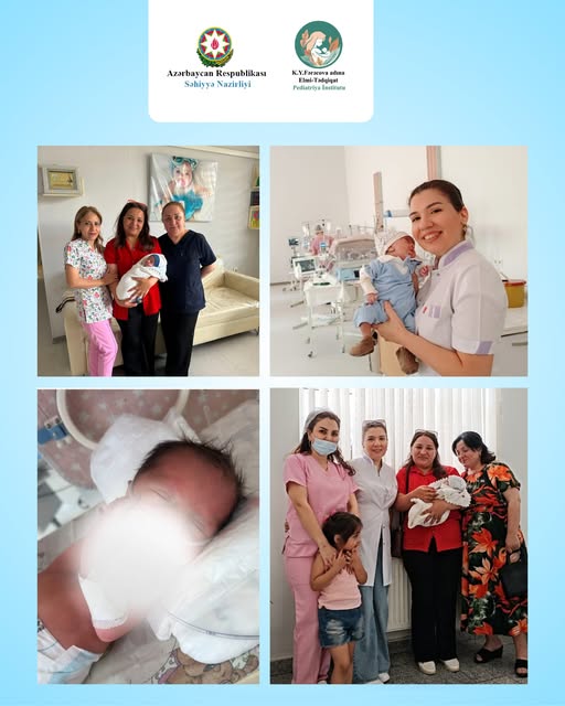 Vaxtından əvvəl doğulmuş yenidoğulmuş uğurla müalicə olunaraq evə yazılıb  