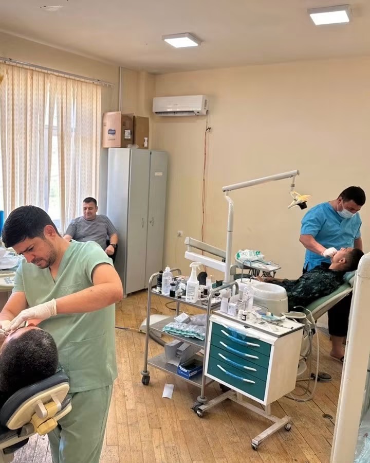 Qubadlının Qəzyan kəndində 55-dən çox hərbiçiyə təmənnasız stomatoloji xidmət göstərilib