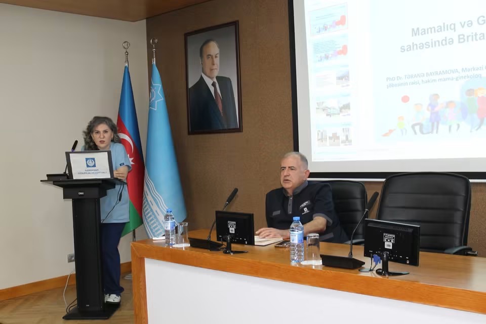 Mərkəzi Gömrük Hospitalında “Mama-ginekologiya sahəsində Böyük Britaniya təcrübəsi” mövzusunda seminar keçirilib