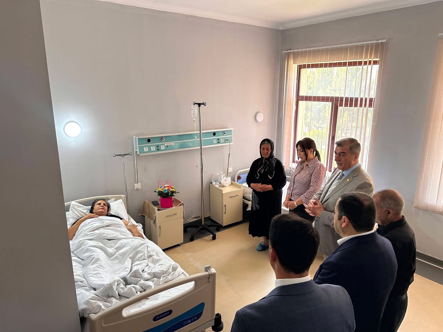Şəhid anası Şirvan Şəhər Mərkəzi Xəstəxanasında ziyarət olunub