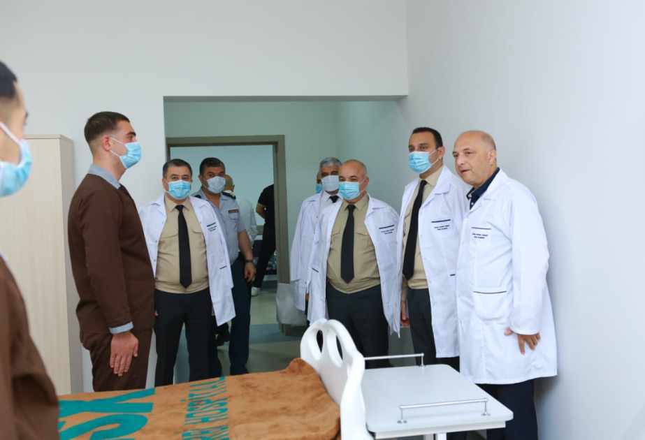 Hərbi Prokurorluğun rəhbər şəxsləri DSX-nin hospitalını ziyarət ediblər