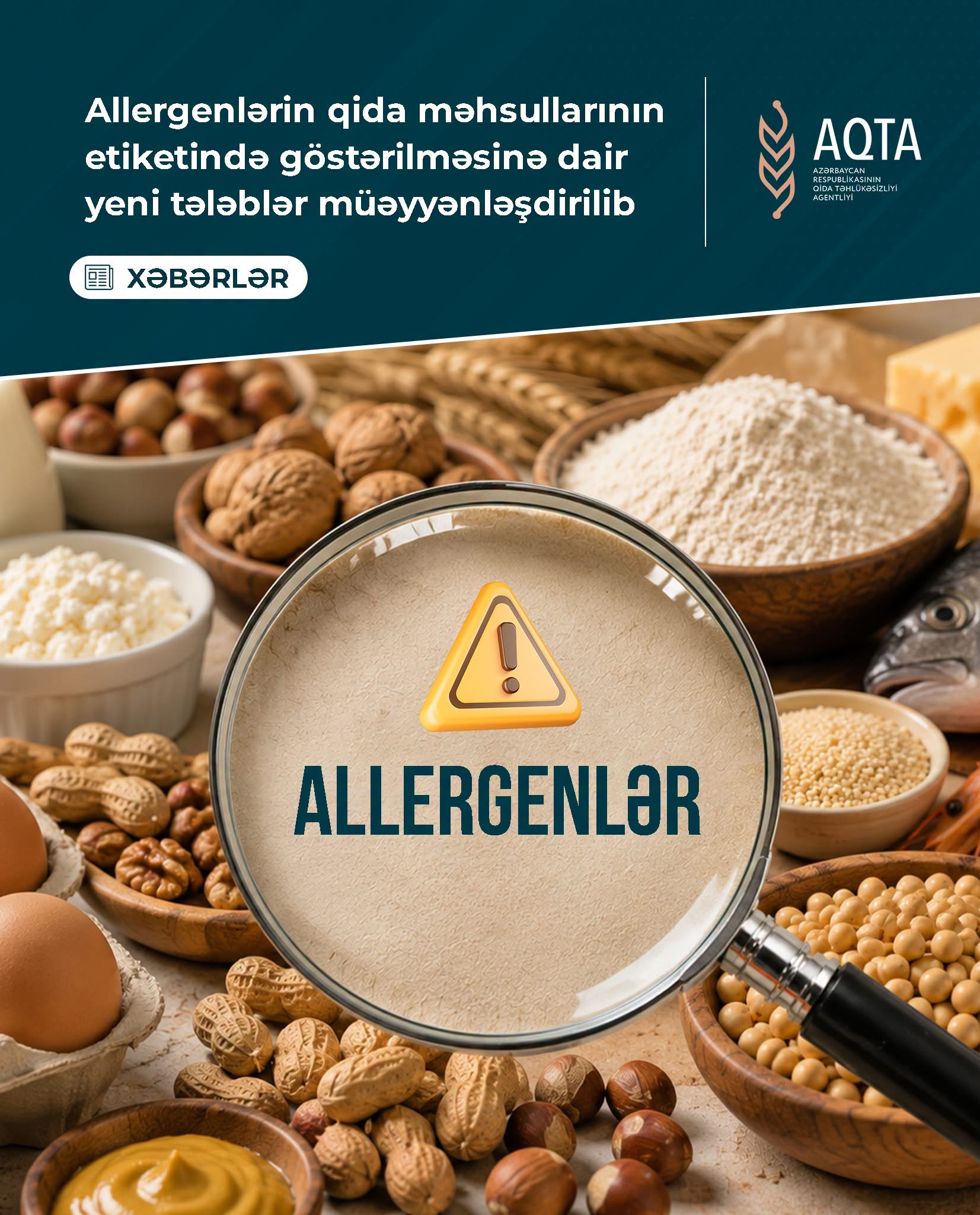 Allergenlərin qida məhsullarının etiketində göstərilməsinə dair yeni tələblər müəyyənləşdirilib