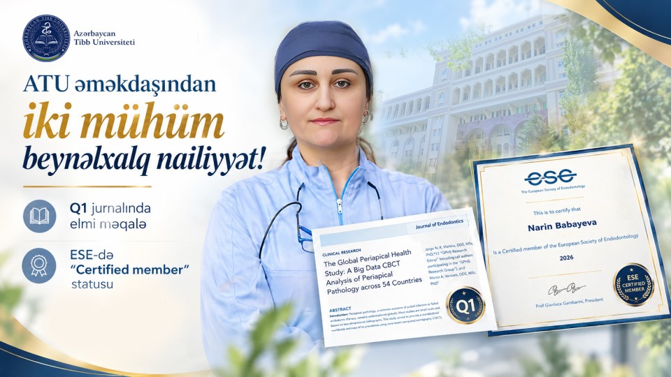  ATU əməkdaşından iki mühüm beynəlxalq nailiyyət: Q1 jurnalında elmi məqalə və ESE-də “Certified member” statusu   