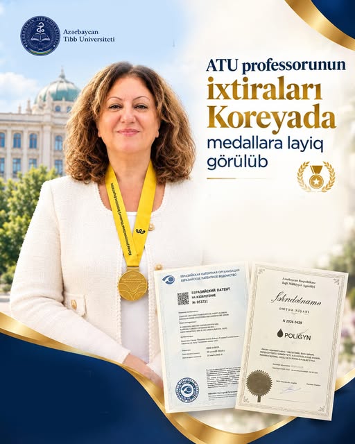  Azərbaycanlı professorun ixtiraları Koreyada medallara layiq görülüb   
